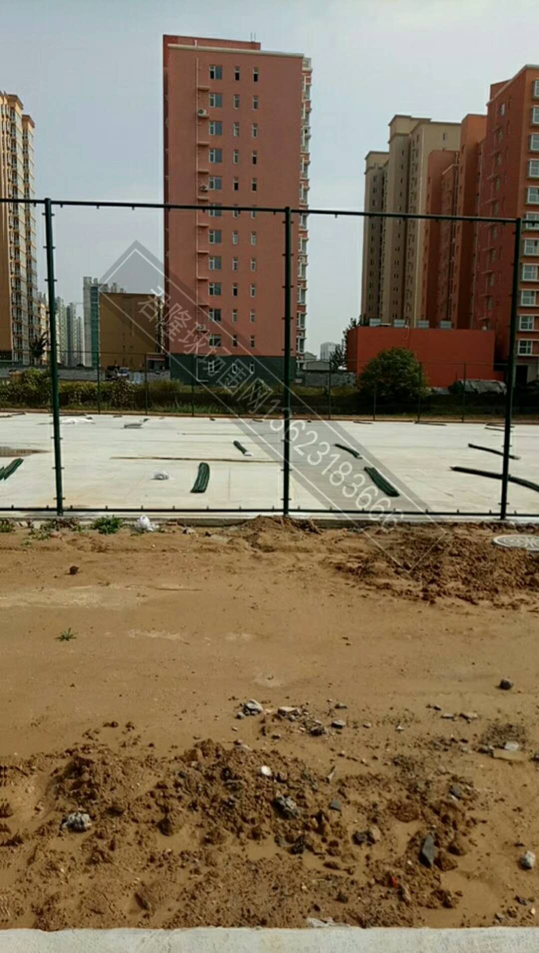石家庄球场围网安装现场